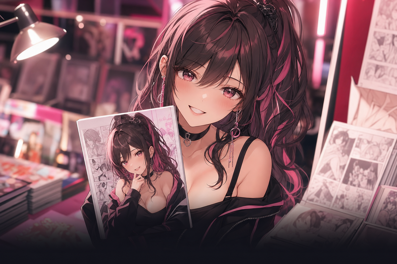 同人誌の背景ビジュアル
